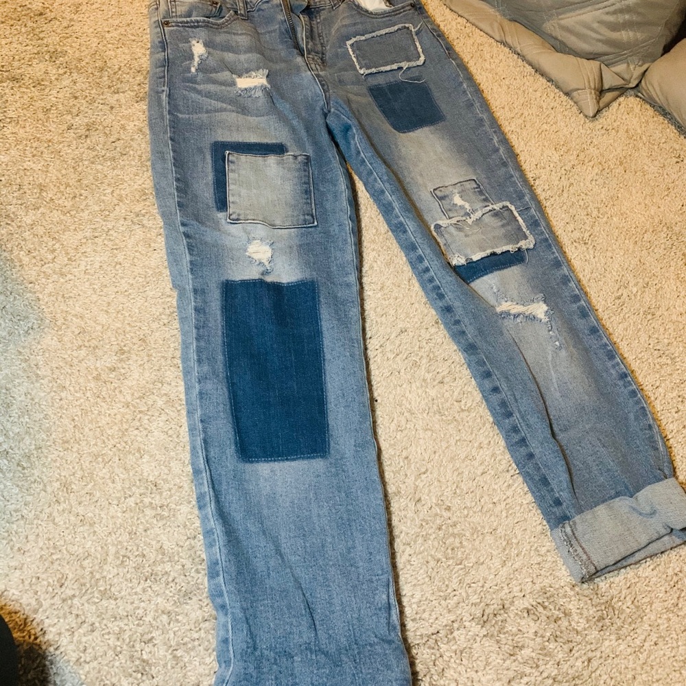 April Jeans - patch - worn once